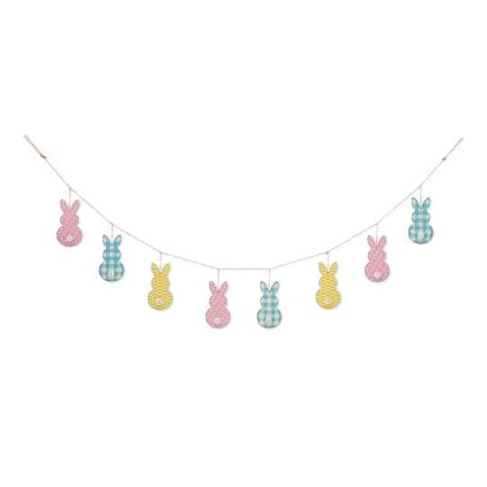 Glitzhome® 6Ft Easter Metal Bunny Garland | 6 ft | Michaels®